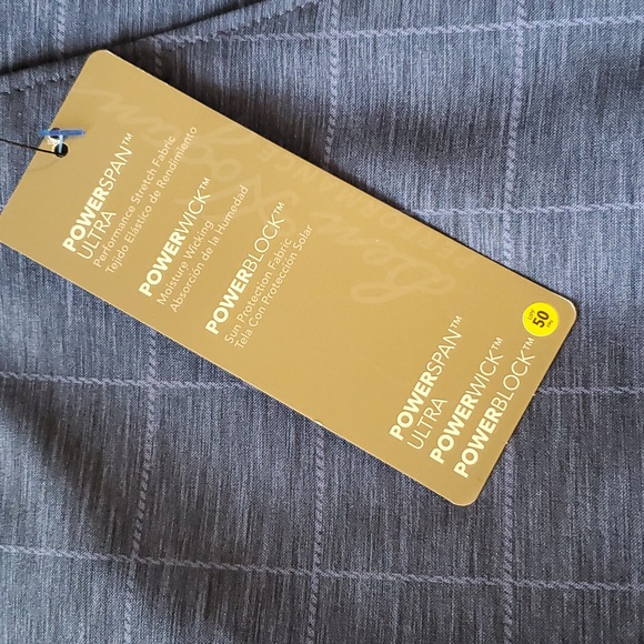 Golf Performance Shorts Ben Hogan Blue Checkered Men's 40 UPF 50 NWT - Picture 6 of 7